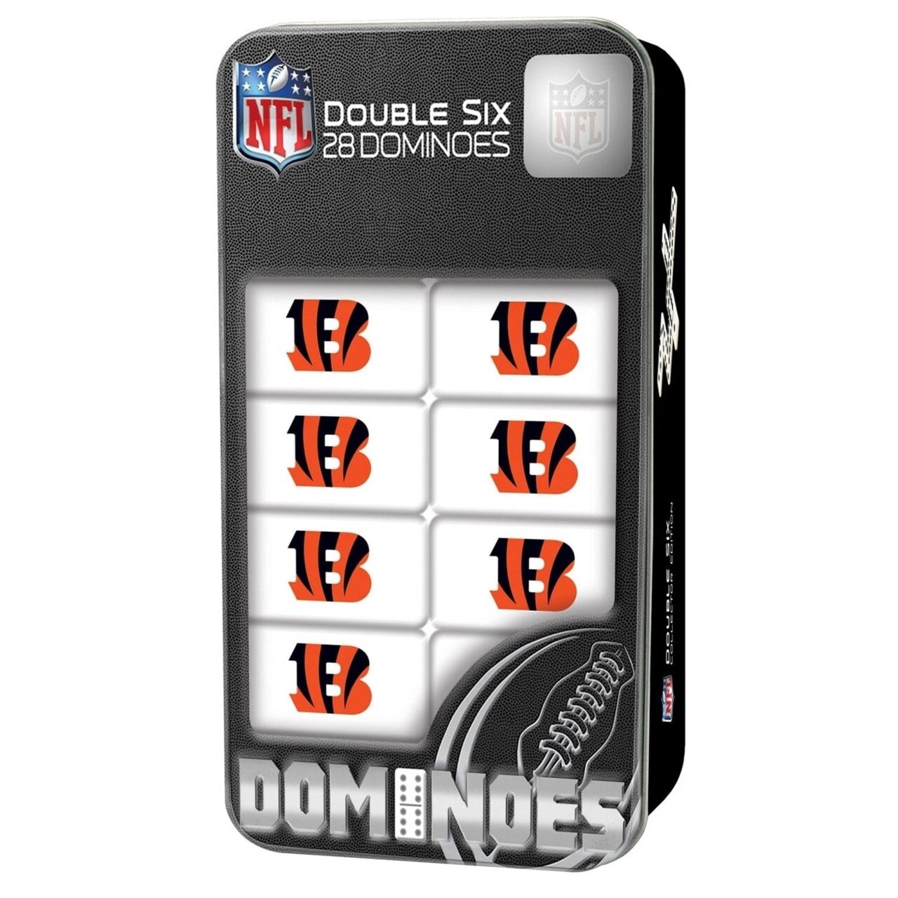 Cincinnati Bengals Dominoes Set Officially Licensed Sports Collectible Tin Box